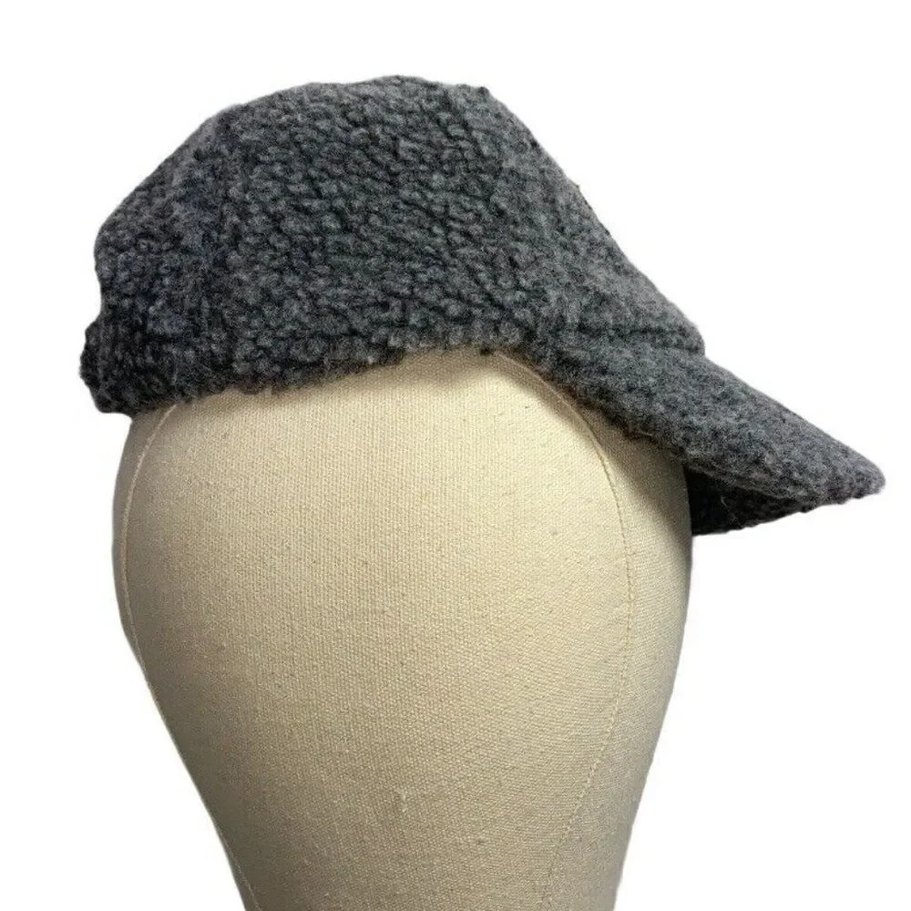 Limited Too Girls Gray Sherpa Baseball Cap Hat